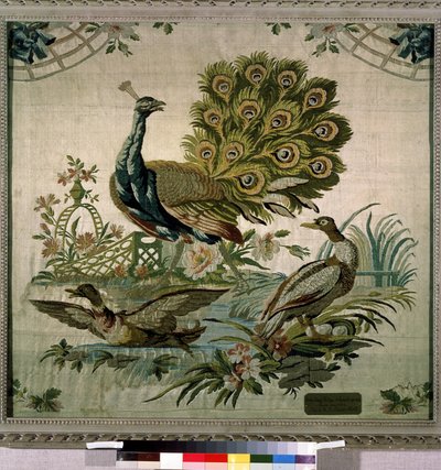 ""Påfuglen"" (Påfugl) Tapet af Philippe de Lassalle (1723-1805) 1770 Eremitagemuseet, Sankt Petersborg af Philippe de Lassalle