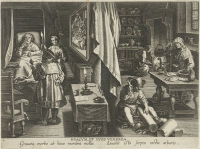Medicin mod syfilis af Philips Galle (attributed to workshop of)
