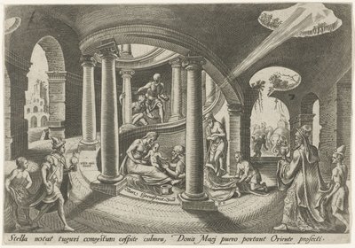 Tilbedelse af kongerne The Days of Doom of the Jewish People (serietitel) af Philips Galle