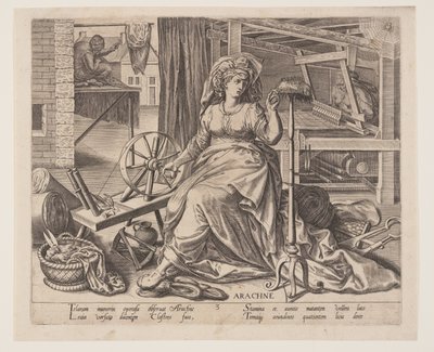 Arachne, fra The Occupations af Philips Galle