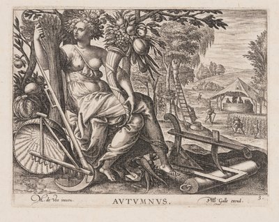 Autumnus, fra De fire årstider af Philips Galle