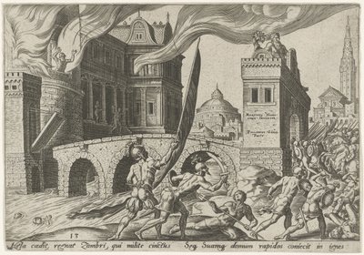 Indtagelsen af ​​Tirza The Days of Doom of the Jewish People (serietitel) af Philips Galle