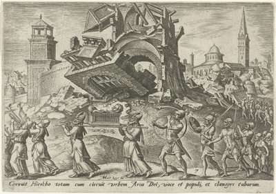 Jerikos øde The Days of Doom of the Jewish People (serietitel) af Philips Galle
