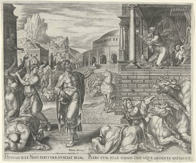 Jonas forudsiger Nineves fald History of Jonas (serietitel) af Philips Galle