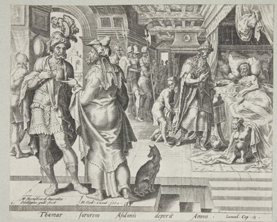 Jonadab rådgiver Amnon af Philips Galle