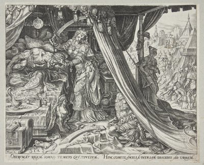 Judith dræber Holofernes af Philips Galle