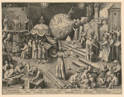 Mådehold (Temperantia), blad 7 fra serien »De syv dyder« af Philips Galle