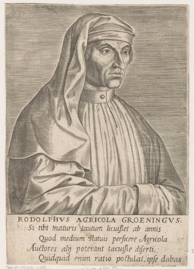 Portræt af Rudolf Agricola af Philips Galle