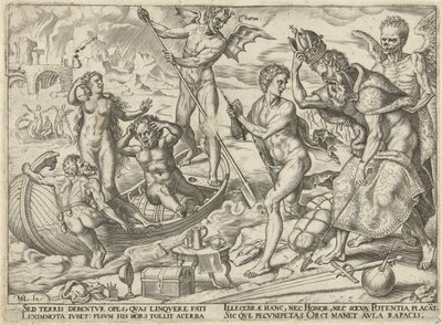 Rigdom er værdiløs efter døden The Misery of Riches (serietitel) af Philips Galle