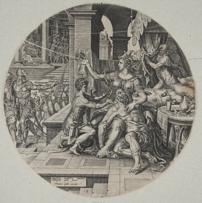 Samson og Delila af Philips Galle