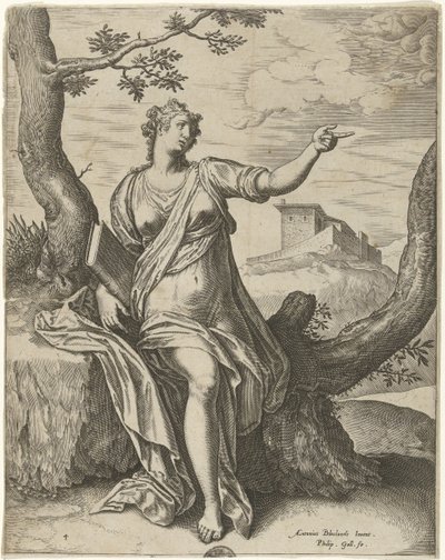 Sibille van Cumae The Sibyl (serietitel) af Philips Galle