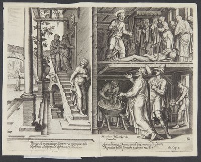 St. Peter opdrager Tabitha i Joppe af Philips Galle