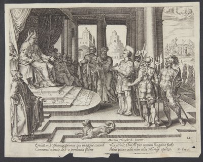 Stefanus foran ypperstepræsten og rådet af Philips Galle