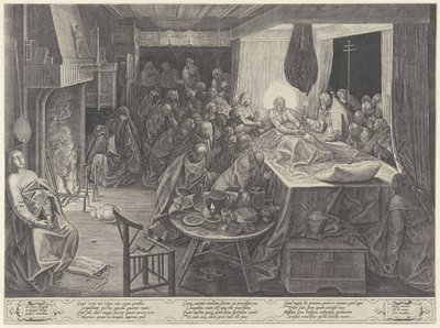 Marys dødsleje af Philips Galle
