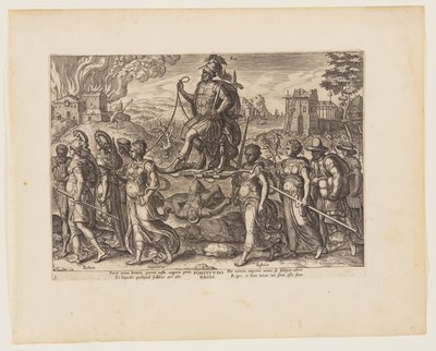 Kongens magt [3 Esdras 4:3-8], fra De fire stærkeste kræfter af Philips Galle
