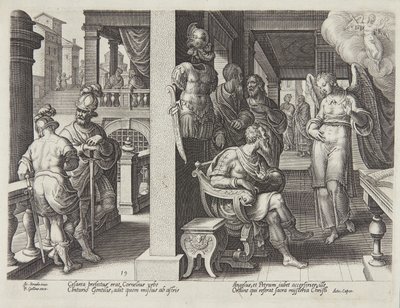 Englen sender Cornelius efter St. Peter af Philips Galle