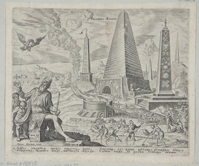 Egyptens pyramid af Philips Galle