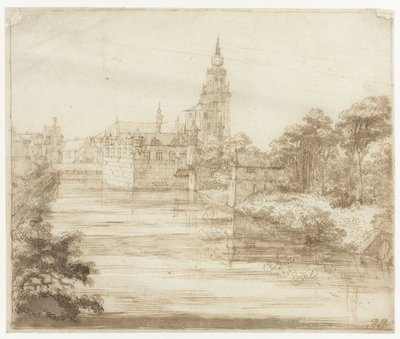 Udsigt over Breda af Philips Huygens