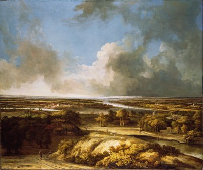 Et panoramisk landskab af Philips Koninck