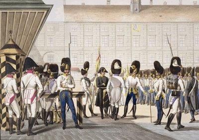 De nye kejserlige kongelige østrigske grenaderer efter Napoleonskrigene, c.1820 af Phillip von Stubenrauch
