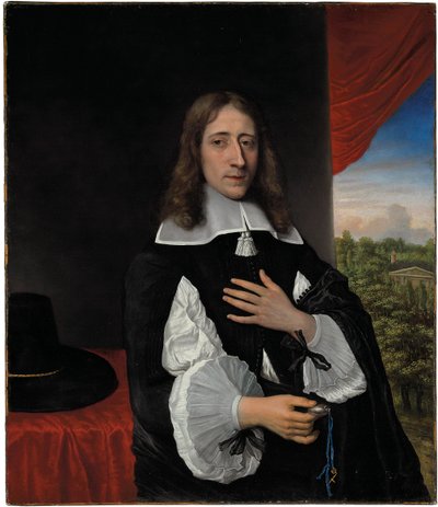 Portræt af professor Franciscus Van Schooten, 1656 af Phillips de Koninck