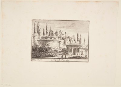 Dansk:  Romulustemplet af Philothée Francois Duflos