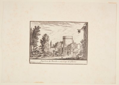 Italiensk: Sepolcro di Metella o sia Capo di Bove af Philothée Francois Duflos