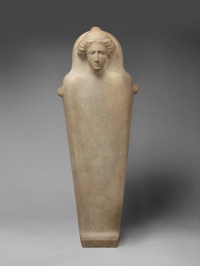 Marmor antropoid sarkofag, ca. 410 f.Kr. (parian marmor) af Phoenician