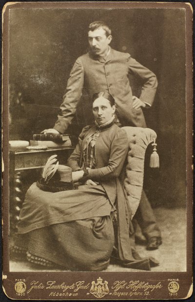 Portræt af Mette og Paul Gauguin, 1885. af Photo studio Julie Laurberg and Franziska
