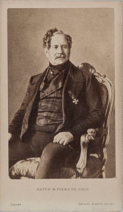 Portræt af grev Nikolai Alexeyevich Orlov 1827-1885, ca. 1875. af Photo studio Mayer and Pierson.