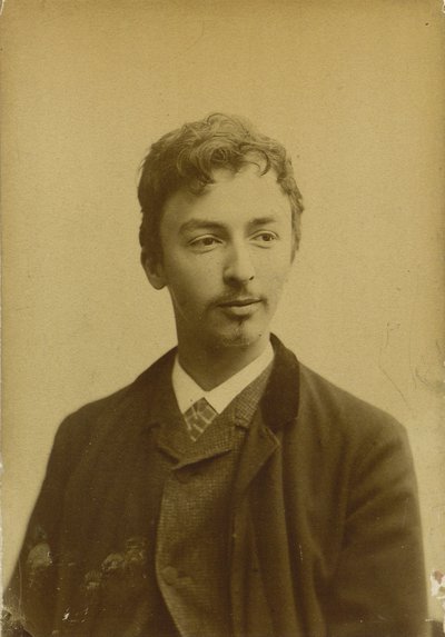 Portrait of Vilhelm Hammershøi 1864-1916, 1891. af Photo studio Müller and Co..