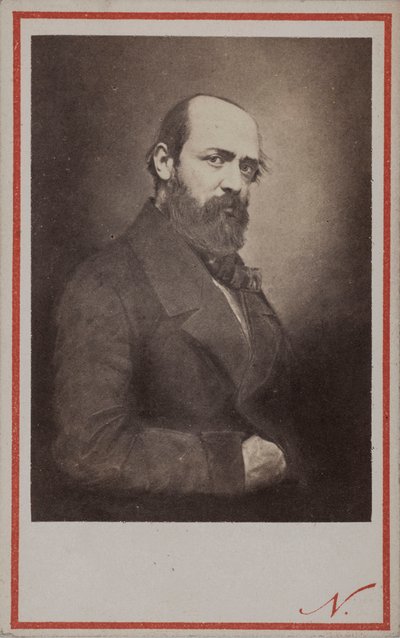 Portræt af Henri Murger 1822-1861, 1861. af Photo studio Nadar.