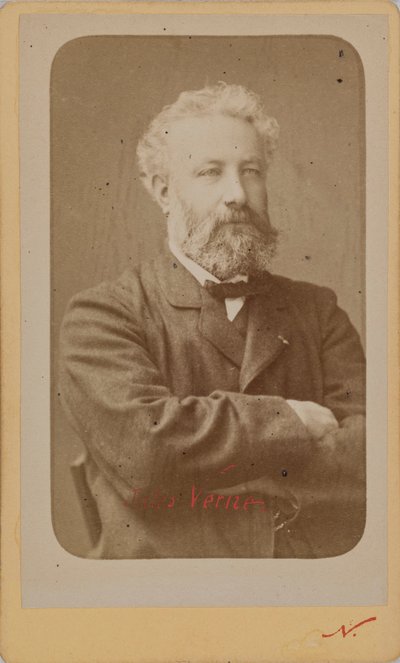 Portræt af Jules Verne 1828-1905, ca. 1870. af Photo studio Nadar.