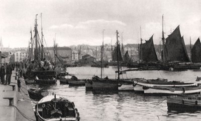 The Barbican, Plymouth, Devon, begyndelsen af det 20. århundrede. af Photochrom Co Ltd of London