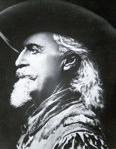 Buffalo Bill (1846-1917) (s/h-billede) af Photographer American