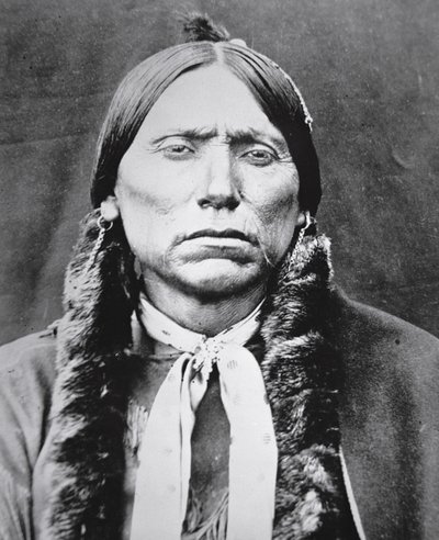 Quanah Parker (ca. 1845-1911) (s/h-billede) af Photographer American