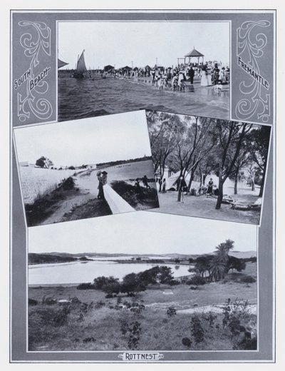 South Beach, Fremantle, Rottnest (s/h-billede) af Photographer Australian