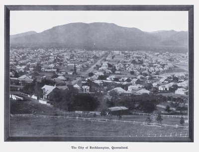 The City of Rockhampton, Queensland (s/h-billede) af Photographer Australian