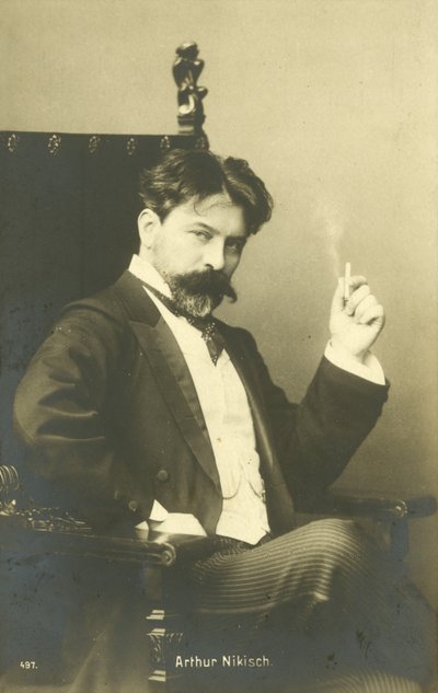 Arthur Nikisch, ungarsk dirigent (s/h-foto) af Photographer Austrian