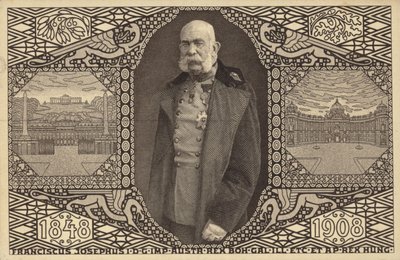 Kejser Franz Joseph I af Østrig (s/h-foto) af Photographer Austrian