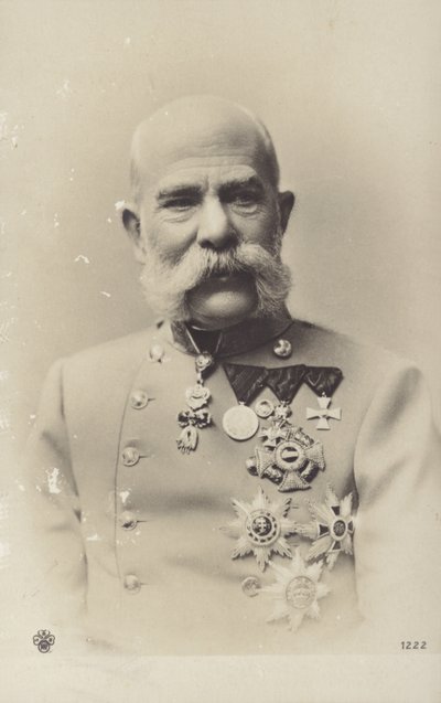 Franz Joseph I (s/h-foto) af Photographer Austrian