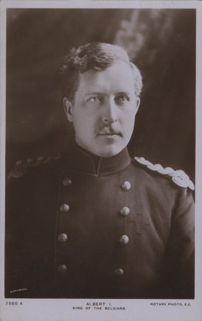 Albert I, konge af Belgien (s/h foto) af Photographer Belgian