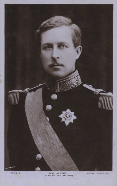 Albert I, konge af Belgien (s/h foto) af Photographer Belgian