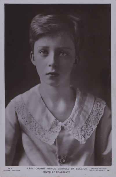 Kronprins Leopold, senere kong Leopold III af Belgien (s/h foto) af Photographer Belgian