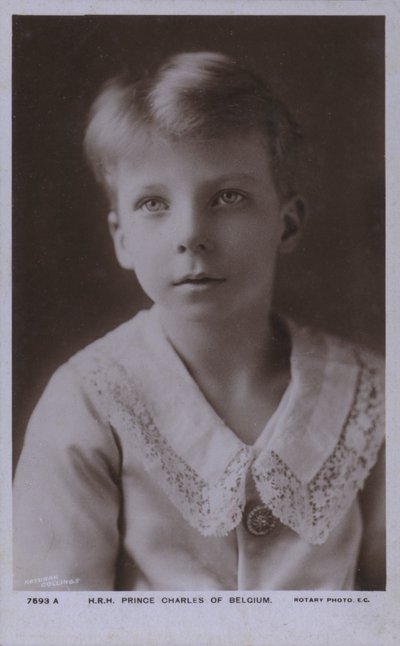 Prins Charles af Belgien, greve af Flandern (s/h-foto) af Photographer Belgian