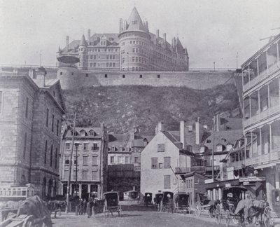 Canada: Chateau Frontenac, Quebec (s/h-billede) af Photographer Canadian