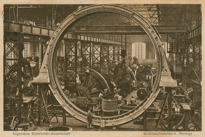 Allgemeine Elektricitats-Gesellschaft. Postkort sendt den 20. april 1913. af Photographer German