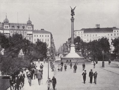 Belle-Alliance-Platz og Friedrich-Strasse (s/h-billede) af Photographer German