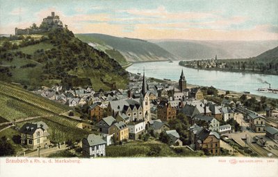 Braubach, Tyskland (farvefoto) af Photographer German