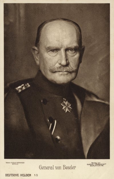 Hans Hartwig von Beseler, tysk general (s/h foto) af Photographer German